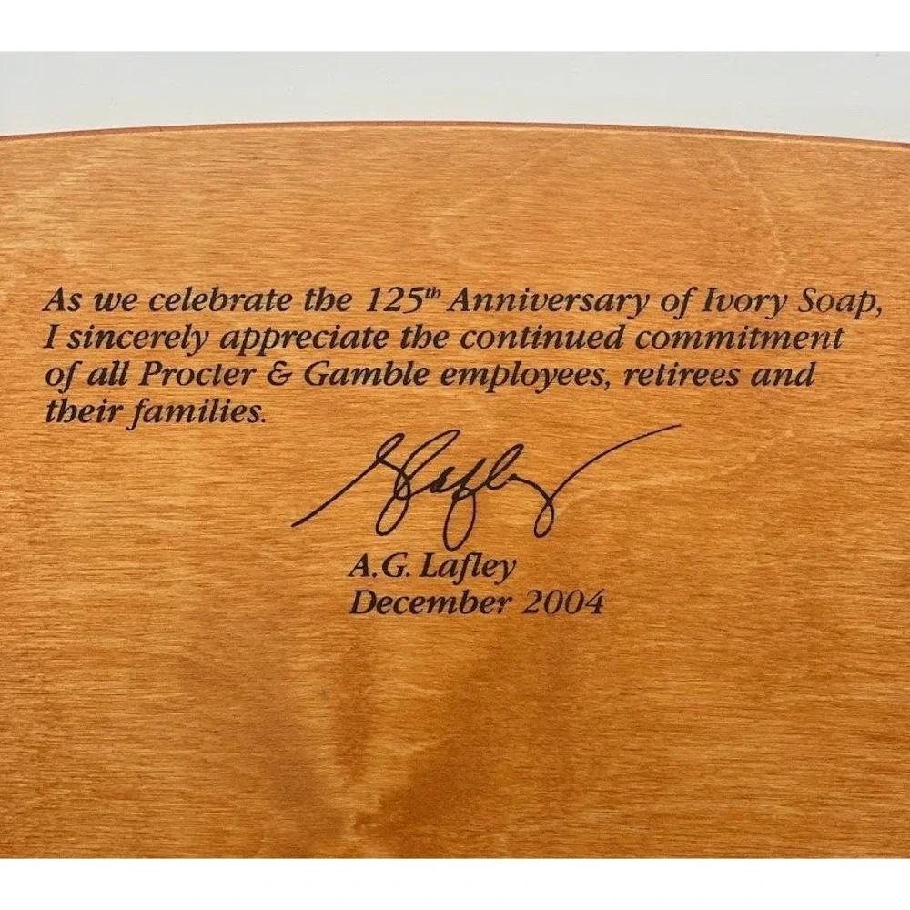 Peterboro Basket Co Ivory Soap 125th Anniversary Basket Brown Woven Wood 2004